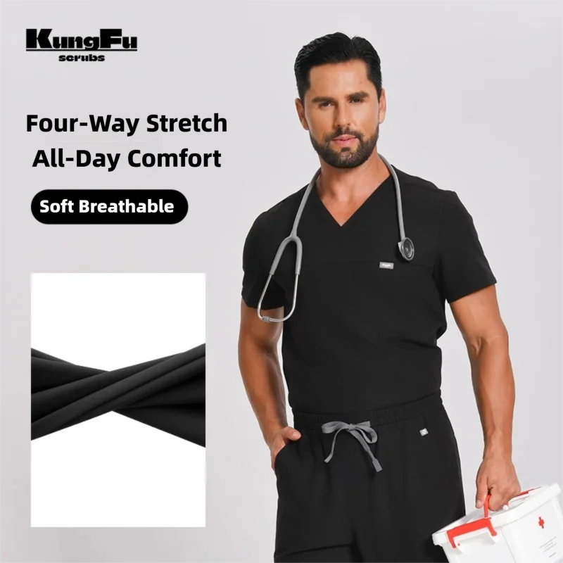 Medical Lab Uniform - زي طبي للرجال من KUNGFU SCRUBS،