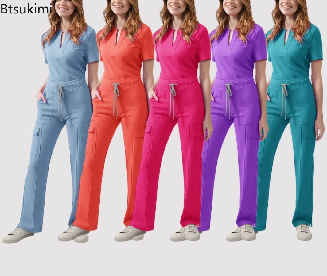 Medical Lab Uniform - زي طبي نسائي للممرضات، طقم سكراب