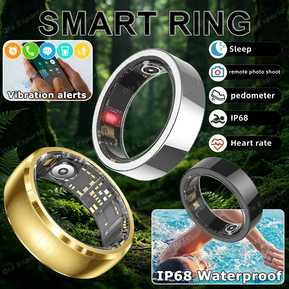 Blood Pressure Monitor - خاتم ذكي محسن مع تنبيه بالاهتزاز،