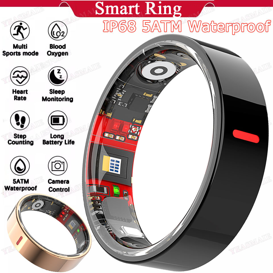 Blood Pressure Monitor - خاتم ذكي للرياضات الخارجية 2026 مقاوم