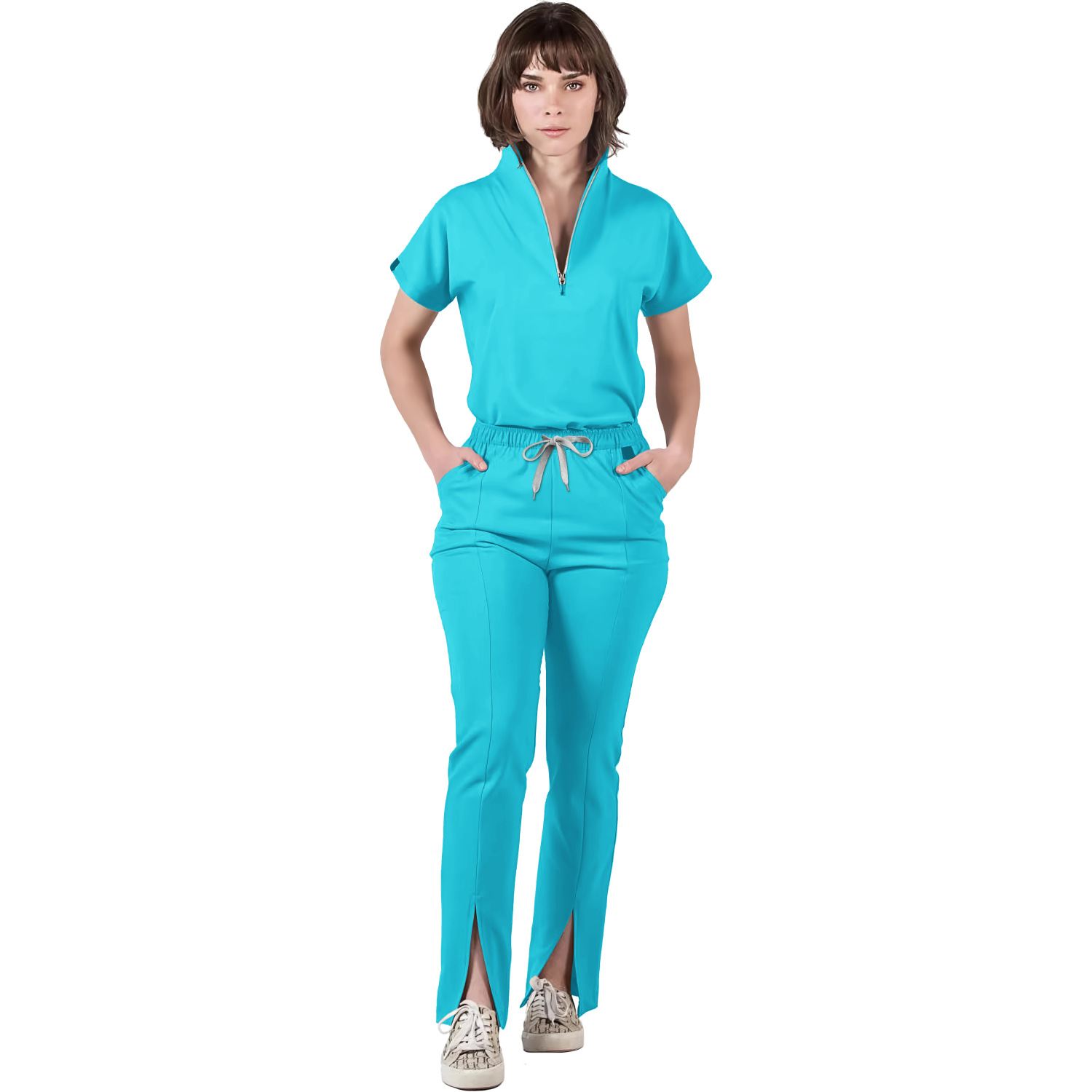 طقم زي موحد بلون واحد لغرفة ال - مراجعة Medical Lab Uniform وسعره