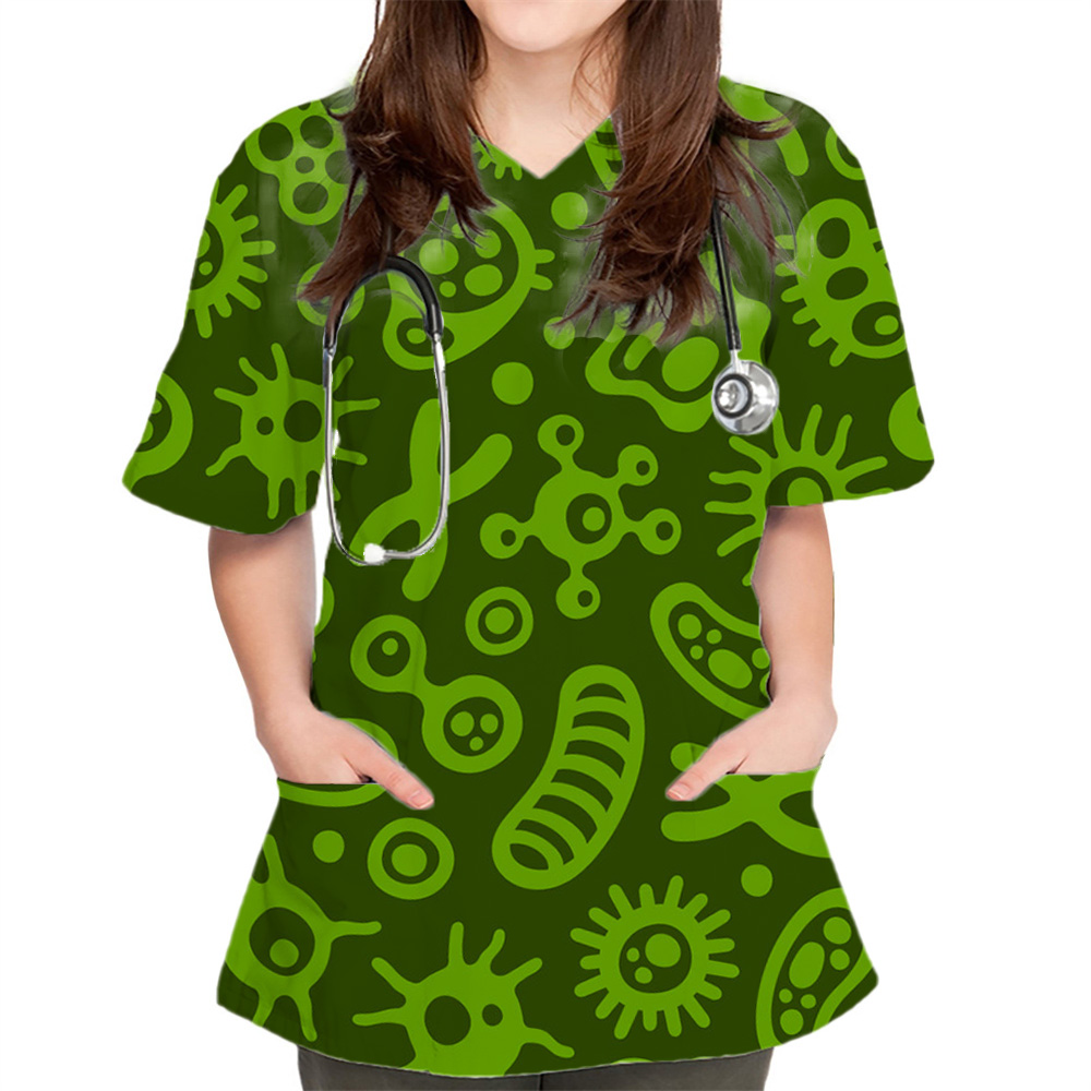 ملابس طبية جديدة للنساء بطباعة - مراجعة Medical Lab Uniform وسعره