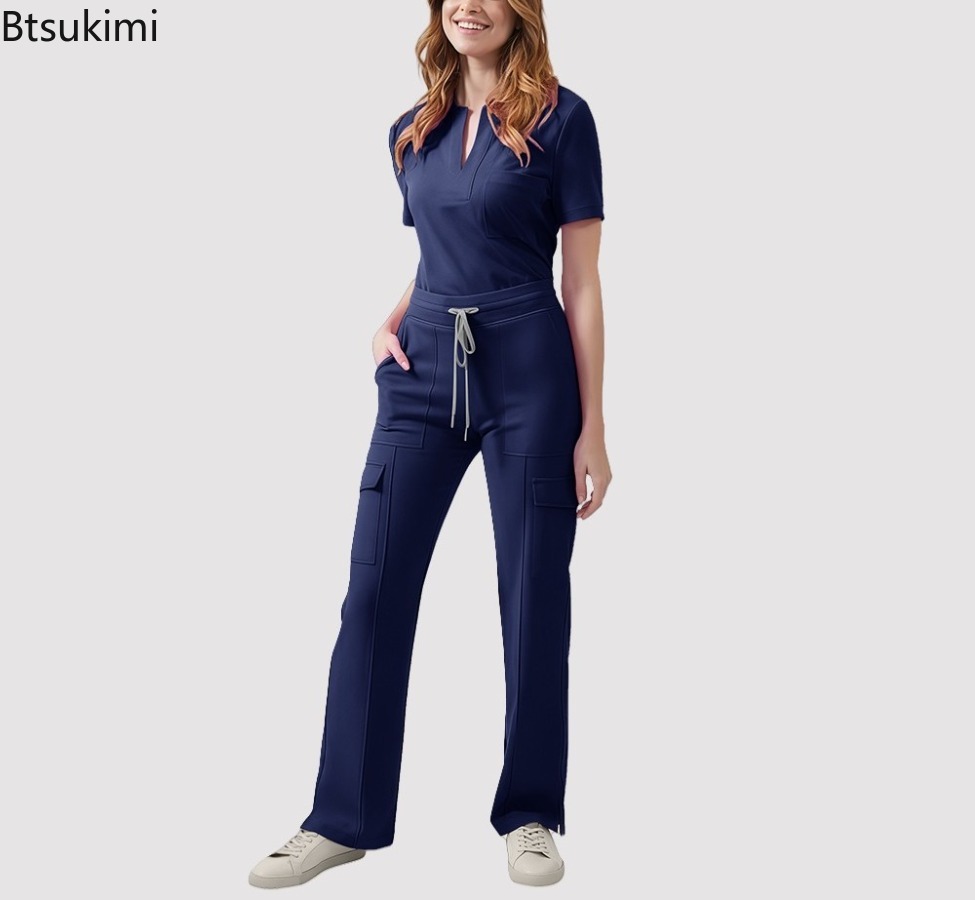 زي طبي نسائي للممرضات، طقم سكر - مراجعة Medical Lab Uniform وسعره