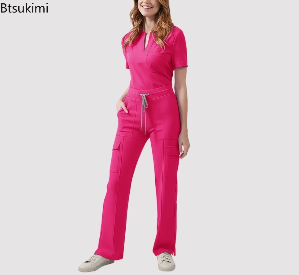 زي طبي نسائي للممرضات، طقم سكر - مراجعة Medical Lab Uniform وسعره