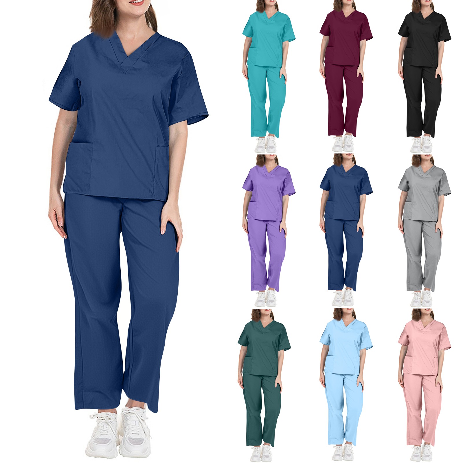 مجموعات عداء ببطء النساء الجما - مراجعة Medical Lab Uniform وسعره