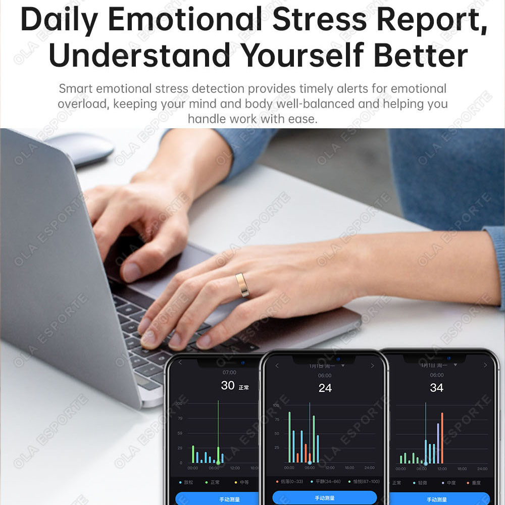 خاتم ذكي محسن مع تنبيه بالاهتز - مراجعة Blood Pressure Monitor وسعره