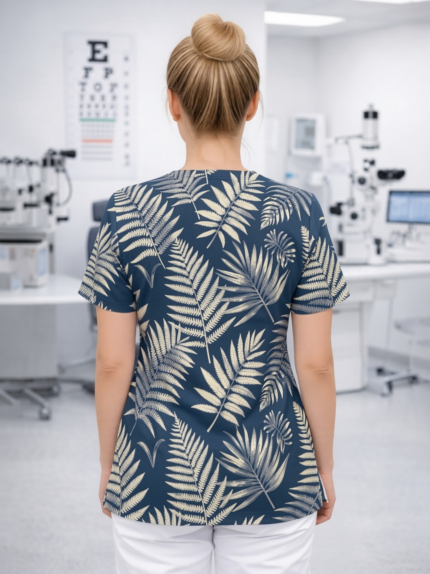 بلوزة طبية نسائية جذابة بياقة  - مراجعة Medical Lab Uniform وسعره