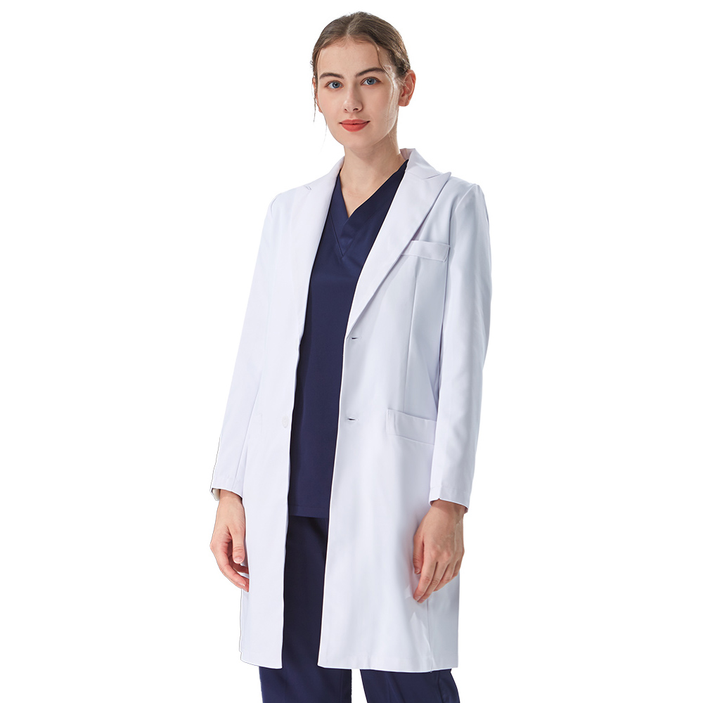 معطف طبي أبيض أنيق بياقة مدببة - مراجعة Medical Lab Hospital وسعره