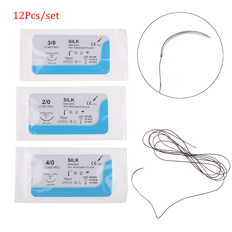 12 قطعة 75 سنتيمتر 2/0 3/0 4/0 - مراجعة Surgical Instrument Set وسعره